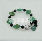 Wholesale Gemstone Bracelet-blue jade black crystal bracelet