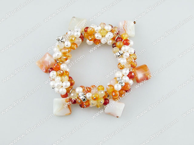 Bracelet de perles d'agate