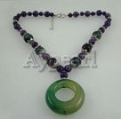 amethyst agate necklace