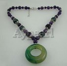 Amethyst Achat Halskette