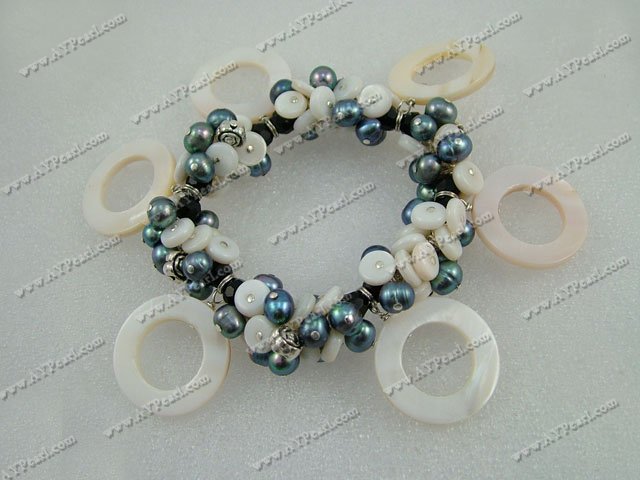 Shell Jewelry Wholesale-pearl shell bracelet