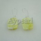 lemon stone earrings