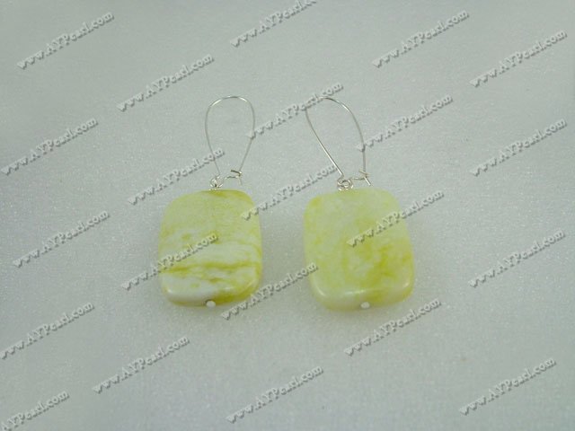 lemon stone earrings