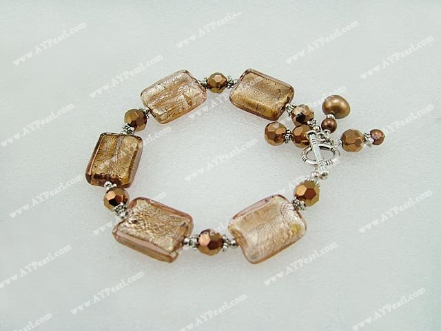 Wholesale Other Jewelry-colored glaze pearl crystal bracelet
