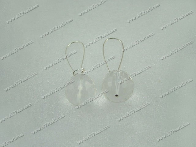 white crystal earrings
