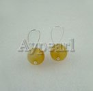 Brazil yellow agate earrings