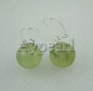 Boucles d'oreilles quartz rutile vert
