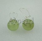 Green rutilated quartz earrings