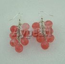 cherry quartz earrings
