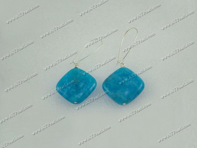 μπλε πέτρα σκουλαρίκια