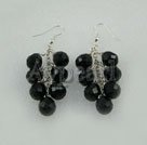black crystal earrings