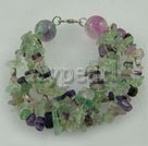 Imitation Jewelry supplies-Rainbow fluorite bracelet