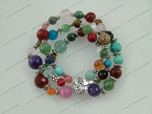 Gemstone Beads-colorful bracelet