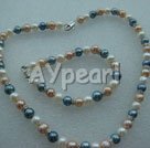 Wholesale Set Jewelry-3-color pearl set