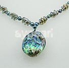Wholesale Other Jewelry-pearl shell colored glaze necklace