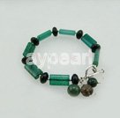 Wholesale Gemstone Bracelet-black gem blue jade bracelet