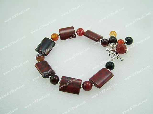 Jasper bracelet agate rouge