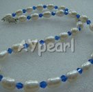 pearl crystal necklace