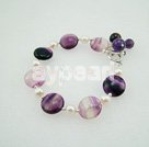 Wholesale Rainbow fluorite pearl bracelet