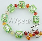 colored glaze agate bracelet