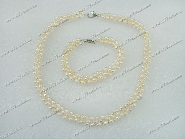 Wholesale Silver Jewelry-pearl set