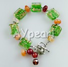 colored glaze agate bracelet
