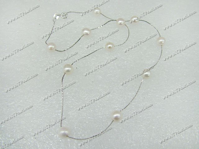 925 silver pearl necklace