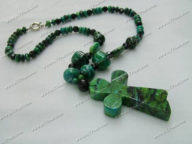 Semi-precious Jewelry Wholesale-black crystal necklace