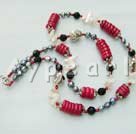 Wholesale pearl coral necklace