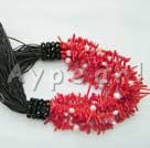 Wholesale pearl coral necklace