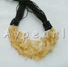 yellow crystal necklace