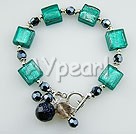 colored glaze crystal bracelet