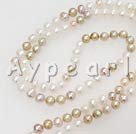 colored pearl necklace