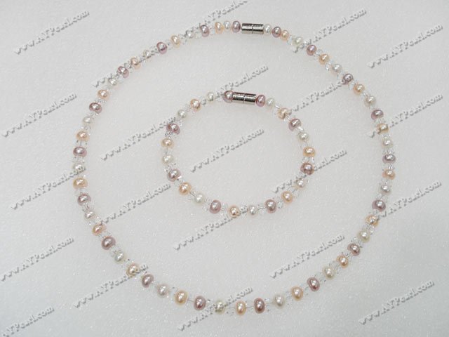 pearl crystal set