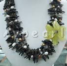 Wholesale Crystal Jewelry-pearl smoky quartz necklace