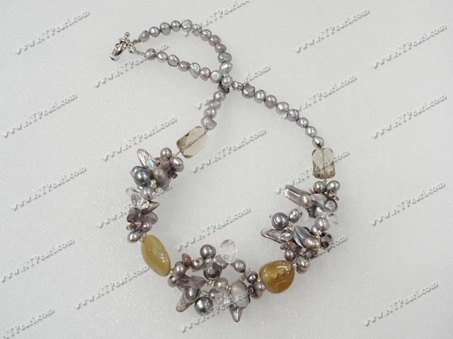 collier de perles de cristal agate