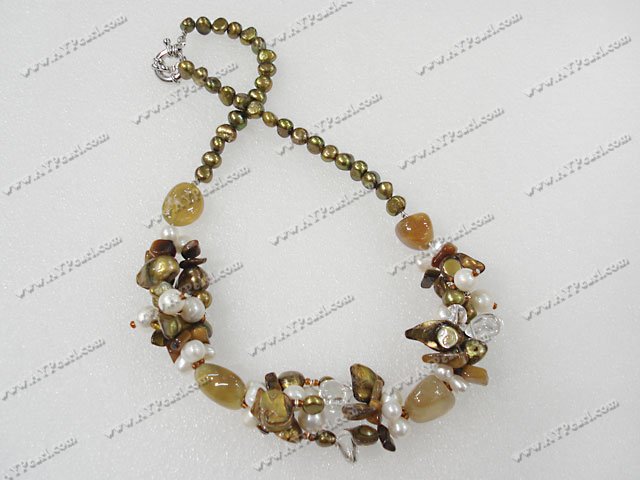 collier de perles de cristal agate