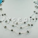 Pearl crystal necklace