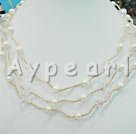 Pearl crystal necklace