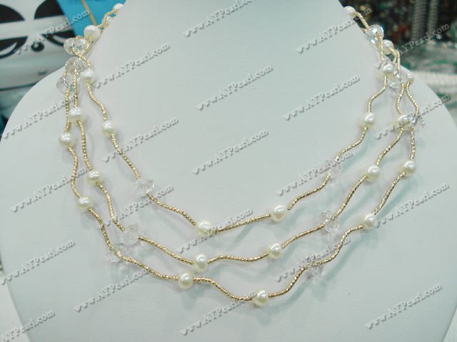 Pearl kristall halsband
