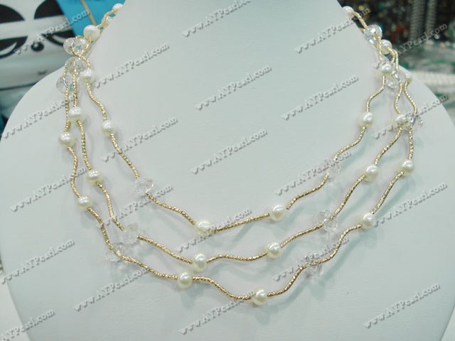 Pearl Crystal Necklace