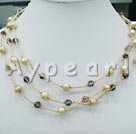 Pearl crystal necklace