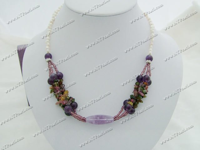 pearl amethyst necklace