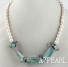 collier de perles fluorite arc-en-