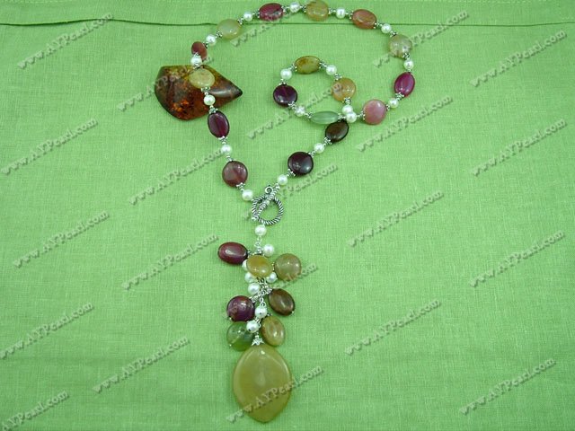 indian agate halskjede