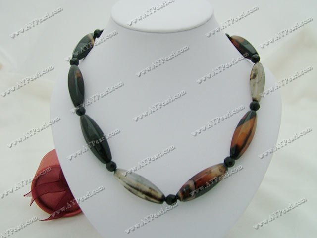 Semi-precious Jewelry Wholesale-agate necklace