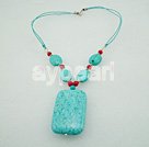 Wholesale blood stone turquoise necklace