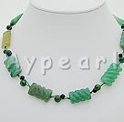 Wholesale Gemstone Necklace-green agate necklace