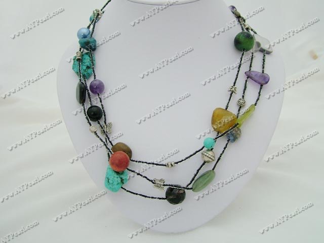 muti-stone necklace
