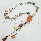 Wholesale Gemstone Jewelry-agate necklace